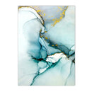 Axyaa Seascape Canvas Painting: Beach Coconut Tree Wall Art Print for Living Room