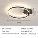 Axyaa Round Ring LED Ceiling Light Modern Minimalism Chandelier for Living Room