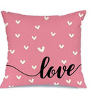 Axyaa I LOVE YOU Pillowcase; Sweet & Romantic Design for Home Decor