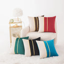 Axyaa Velvet Gold Splice Cushion Cover 45x45cm - Nordic Light Luxury Home Decor Patchwork Pillowcase