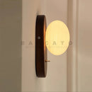 Axyaa Walnut Wood Glass Wall Sconce Modern Vintage Wabi-Sabi Lighting