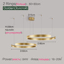 Axyaa LED Round Ring Chandelier for Dining and Living Room