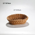 Axyaa Rattan Wicker Serving Baskets: 10 Styles for Bread, Fruit, Vegetables
