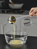 Axyaa Stainless Steel Sauce Spoon with Long Handle for Kitchen and Baking