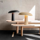Axyaa Solid Wood Mushroom Table Lamp LED E14 for Study Bedroom