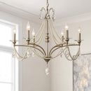 Axyaa Pearl Chandelier: Elegant Crystal Light for Home Decor & Luxury Lighting