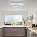 Axyaa Crystal LED Ceiling Chandelier Light Fixture for Home and Hotel Decoration