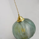 Axyaa Nordic Green Glass Pendant Light, LED Ceiling Hanging Ball for Kitchen Dining Bedroom