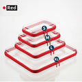 Axyaa Clear Cosmetic Travel Case for Home Medicine and Toy Organization