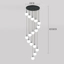 Axyaa Staircase Chandeliers LED Pendant Light for Modern Living Room Decor