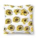 Axyaa Flower Print Nordic Pillowcase - 45x45CM Decorative Sofa Cushion Cover