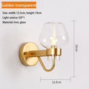 Axyaa Retro Glass Wall Lamp: Nordic Simple & Exquisite Decor for Restaurant, Bedroom