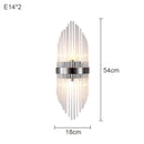 Axyaa Elegant Crystal Wall Lamp for Bedroom Living Room Staircase Aisle Hotel Lighting