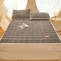 Axyaa Rose Velvet Bed Mattress: Thick & Cozy Student Dorm Room Mat.