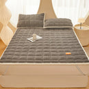 Axyaa Rose Velvet Bed Mattress: Thick & Cozy Student Dorm Room Mat.