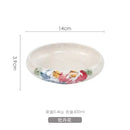 Axyaa 6" Ceramic Kimchi Plate Dish Salad Bowl - Creative Kiln Glaze - Single Plate