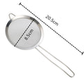 Axyaa Stainless Steel Flour Sieve Colander with Long Handle