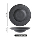 Axyaa Premium Straw Hat Stone Plate Set for Soup and Dessert