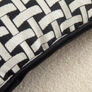 Axyaa Geometric Chenille Throw Pillowcase for Home and Sofa Décor, 45X45 Size