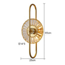 Axyaa Nordic Alloy Sconce Wall Lamp for Indoor Lighting in Living Room, Bedroom, Hallway