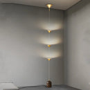 Nordic Bedside Floor Lamp Adjustable Metal Marble Base Modern LED Luminaria by Axyaa