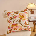 Axyaa Floral Embroidery Pillowcase 45x45: Home Decor Cushion Cover Sofa Headboard