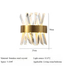 Axyaa Crystal Wall Lamp - Modern Luxury Bedroom Bedside Minimalist Hotel Lighting