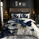 Axyaa Animal Butterflies Brushed Polyester Duvet Cover Set