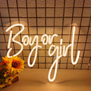 Axyaa Baby Neon Sign LED Lights, Gender Reveal Party Decoration