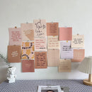 Axyaa Nordic Retro Wall Decor Photo Card Stickers DIY Art Postcard Set
