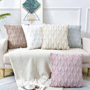 Axyaa Plush Sofa Cushion Cover - Soft Home Decor Pillow Cover