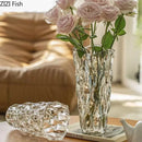 Axyaa Crystal Glass Hydroponic Vase for Art Flower Arrangement and Decor