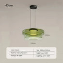 Axyaa Glass Pendant Chandelier - Designer LED Light for Home Decor