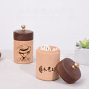 Axyaa Solid Wood Toothpick and Cotton Swab Box – High-End and Convenient