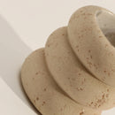 Axya Marble Cotton Swab Organizer with Lid, Wabi-Silent Luxury Jar