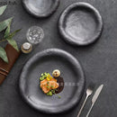 Axyaa Ceramic Steak Plate | Stylish Dessert Sushi Pasta Serving Plate for Restaurant