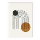 Modern Abstract Line Canvas Print by Axyaa - Boho Minimalist Nordic Wall Art