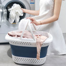 Axyaa Wall-Hung Laundry Basket: Foldable, Large Capacity Hamper Organizer
