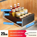 Axyaa Slide Out Cabinet Organizer Pantry Shelves Sliding Drawer Storage Rack