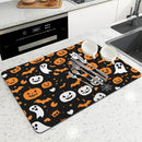 Axyaa Halloween Pumpkin Ghost Cartoon Non-Slip Drying Mat
