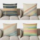 Axyaa Striped Pattern Throw Pillow Cover for Sofa, Bedroom, Car - Stylish Cushion Cover