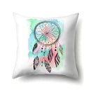 Axyaa Boho Indian Feather Dreamcatcher Pillow Cushion Cover for Home Decor