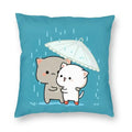Axyaa Bedroom Living Room Couple Cute Cat Fishing Goma Federa Decor Set