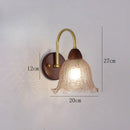 Axyaa Copper Glass LED Wall Lamp Modern Sconce for Livingroom Bedroom Home Lighting