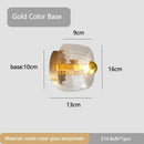 Axyaa Sunflower Glass Wall Lamp: Modern Art Decor Lighting for Bedroom, Study, Hallway