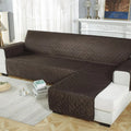 Axyaa Waterproof L Shape Sofa Cover: Non-Slip Couch Slipcover for Pets & Kids