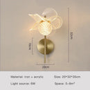 Axyaa LED Flower Wall Lamp for Bedroom Dining Room Living Room Decor