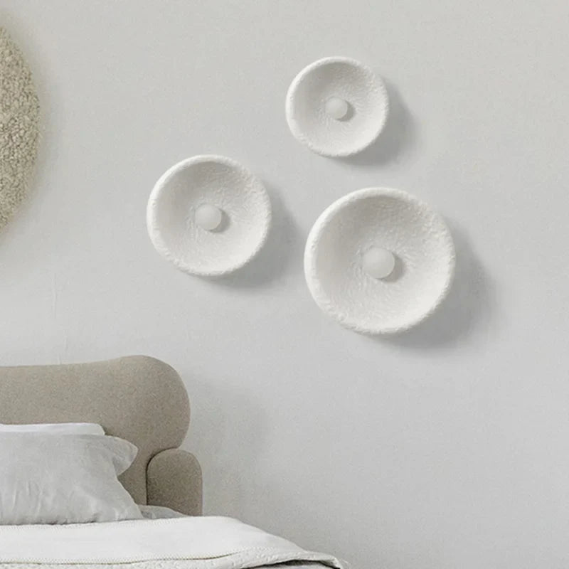 Axyaa Wabi Sabi Indoor Wall Lamp: Retro Bedroom Sconce, LED Living Room Lighting