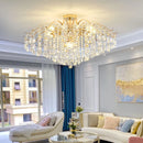 Axyaa Postmodern Crystal Chandelier: Luxury Living Room Lighting, French Style Fashion Fixture