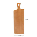 Axyaa Wood Cutting Board with Handle - Bread Cheese Pizza Serving Tray
